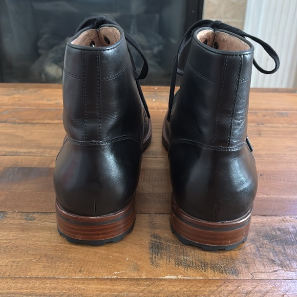 Warfield & Grand Black Leather Ankle Boots 13 - Picture 4 of 10